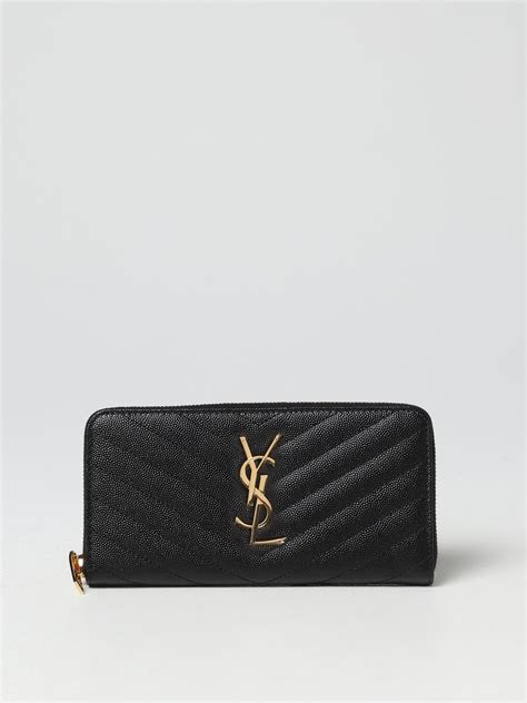 portafoglio ysl nero donna|portafoglio saint laurent donna.